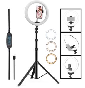 best ring light stand with phone holder, best tripod with ring light
